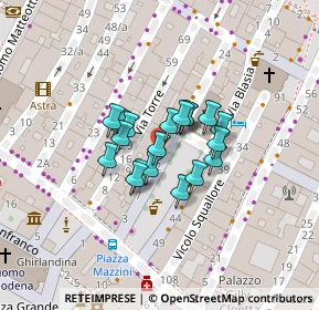 Mappa Piazza Giuseppe Mazzini, 41037 Mirandola MO, Italia (0)