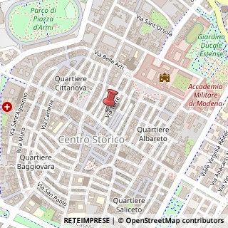 Mappa Via Cesare Battisti, 22, 41121 Modena, Modena (Emilia Romagna)