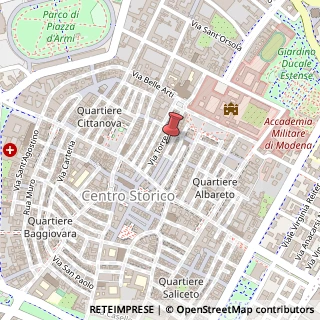 Mappa Via Coltellini, 19, 41121 Modena, Modena (Emilia Romagna)