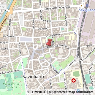 Mappa Via Tapparelli D'Azeglio, 46, 12038 Savigliano, Cuneo (Piemonte)