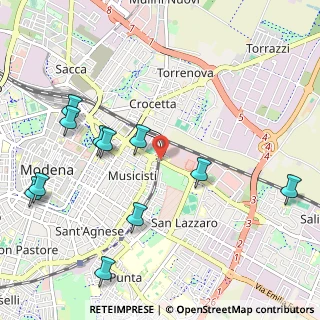 Mappa Modena, 41122 Modena MO, Italia (1.25909)