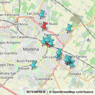 Mappa Modena, 41122 Modena MO, Italia (1.73615)