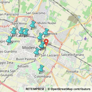 Mappa Modena, 41122 Modena MO, Italia (1.90364)
