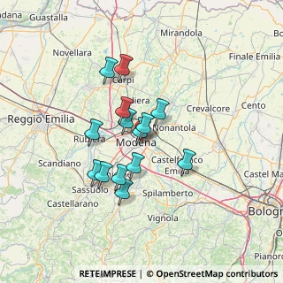 Mappa Modena, 41122 Modena MO, Italia (10.75143)