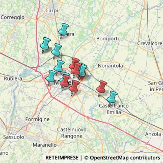 Mappa Strada Casette, 41122 Modena MO, Italia (5.47867)