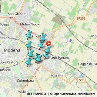 Mappa Strada Casette, 41122 Modena MO, Italia (1.54273)