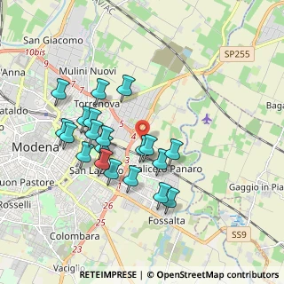 Mappa Strada Casette, 41122 Modena MO, Italia (1.709)