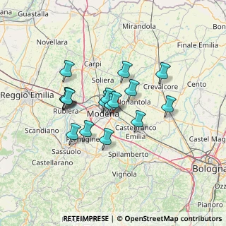 Mappa Strada Casette, 41122 Modena MO, Italia (10.96824)
