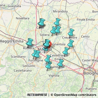 Mappa Strada Casette, 41122 Modena MO, Italia (11.9485)