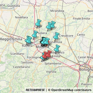 Mappa Strada Casette, 41122 Modena MO, Italia (8.206)