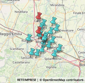 Mappa Via Emilia, 41122 Modena MO, Italia (8.635)