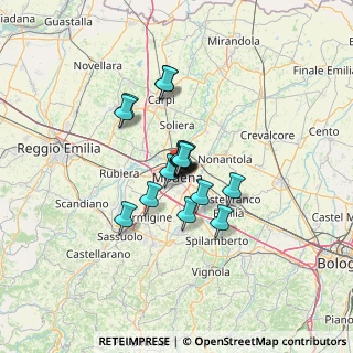 Mappa Modena MO, Italia (8.0576470588235)