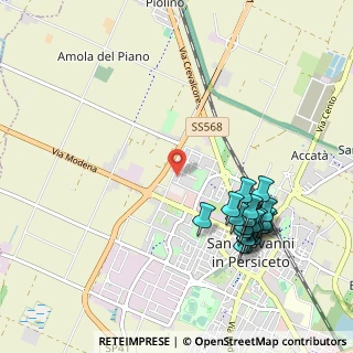 Mappa Via Cavamento, 40017 San Giovanni In Persiceto BO, Italia (1.141)