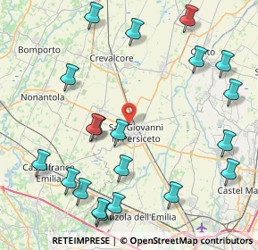Mappa Via Cavamento, 40017 San Giovanni In Persiceto BO, Italia (10.536)