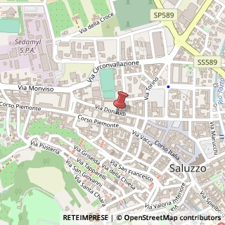 Mappa Via Donaudi, 27, 12037 Saluzzo, Cuneo (Piemonte)