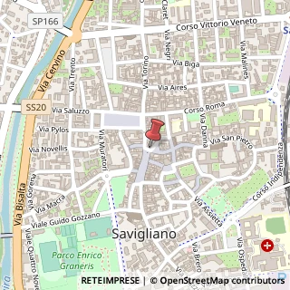 Mappa Piazza Santarosa, 42, 12038 Savigliano, Cuneo (Piemonte)
