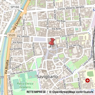 Mappa Piazza Cesare Battisti, 2, 12038 Savigliano, Cuneo (Piemonte)