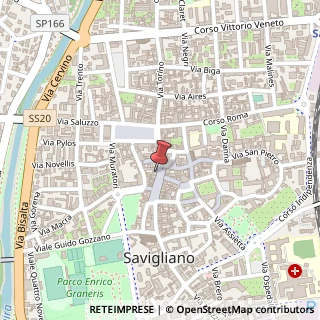 Mappa Piazza Santarosa, 38, 12038 Savigliano, Cuneo (Piemonte)
