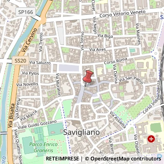 Mappa Piazza Santarosa, 44, 12038 Savigliano, Cuneo (Piemonte)