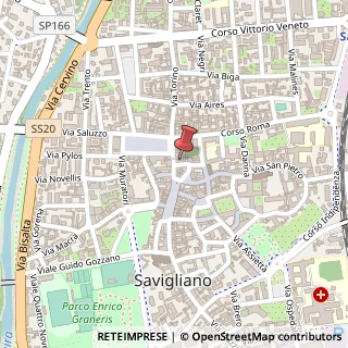 Mappa Via Luigi Grassi,  20, 12038 Savigliano, Cuneo (Piemonte)