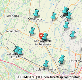 Mappa Via Enrico Berlinguer, 40017 San Giovanni in Persiceto BO, Italia (9.855)