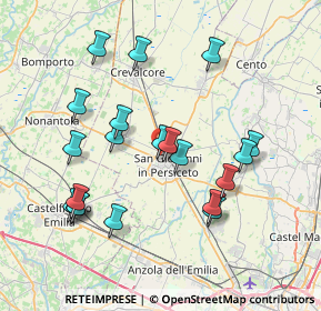 Mappa Via Enrico Berlinguer, 40017 San Giovanni in Persiceto BO, Italia (7.7225)