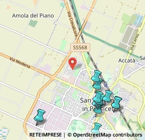 Mappa Via Enrico Berlinguer, 40017 San Giovanni in Persiceto BO, Italia (1.40167)
