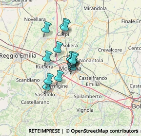 Mappa 41121 Modena MO, Italia (8.29571)