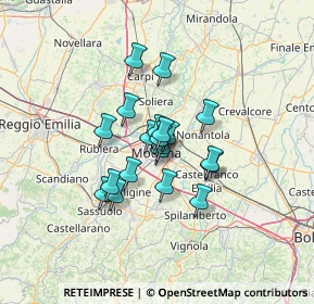 Mappa 41121 Modena MO, Italia (8.684)