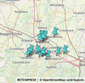 Mappa 41121 Modena MO, Italia (9.69188)