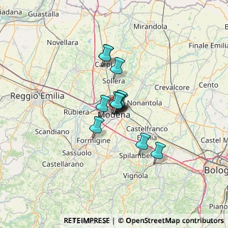 Mappa 41121 Modena MO, Italia (7.64167)