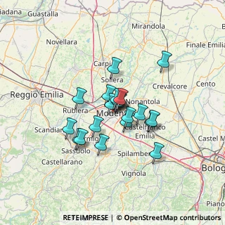 Mappa 41121 Modena MO, Italia (9.5415)