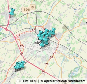 Mappa 41121 Modena MO, Italia (3.34385)