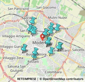 Mappa 41121 Modena MO, Italia (1.28368)