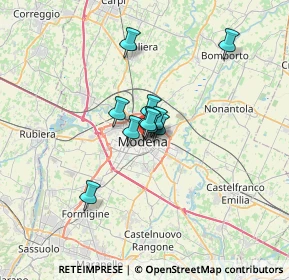 Mappa 41121 Modena MO, Italia (3.70545)