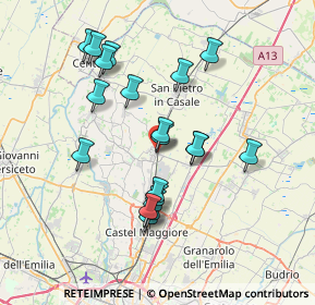 Mappa Via Beretta, 40016 San Giorgio di Piano BO, Italia (6.854)