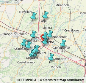 Mappa Via Antonio Pignedoli, 41126 Modena MO, Italia (11.91467)