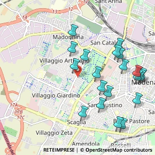 Mappa Str. San Faustino, 41126 Modena MO, Italia (1.209)