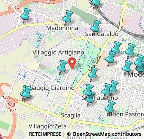 Mappa Via Pitagora, 41126 Modena MO, Italia (1.329)