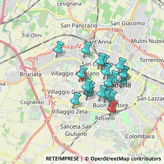Mappa Strada San Faustino, 41126 Modena MO, Italia (1.458)