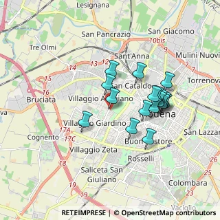 Mappa Str. San Faustino, 41126 Modena MO, Italia (1.54294)