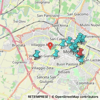 Mappa Str. San Faustino, 41126 Modena MO, Italia (2.04267)