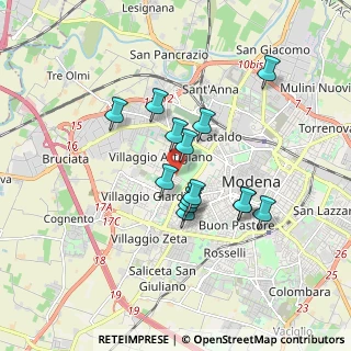 Mappa Str. San Faustino, 41126 Modena MO, Italia (1.42071)