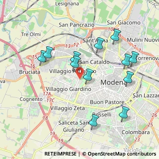 Mappa Str. San Faustino, 41126 Modena MO, Italia (2.045)