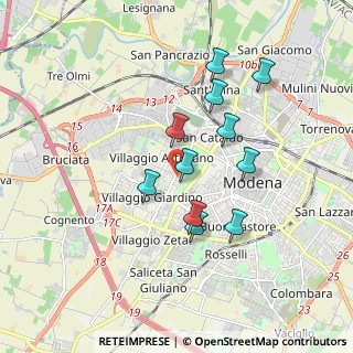 Mappa Str. San Faustino, 41126 Modena MO, Italia (1.57273)