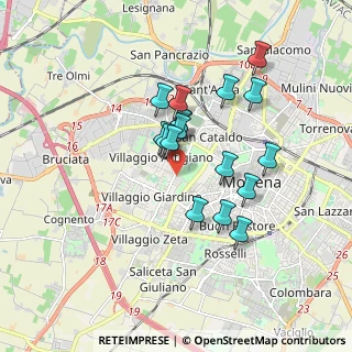 Mappa Str. San Faustino, 41126 Modena MO, Italia (1.47824)