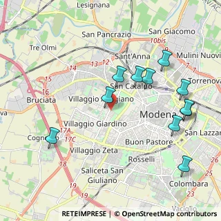 Mappa Str. San Faustino, 41126 Modena MO, Italia (2.21455)