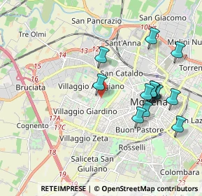 Mappa Via Pitagora, 41126 Modena MO, Italia (2.00385)