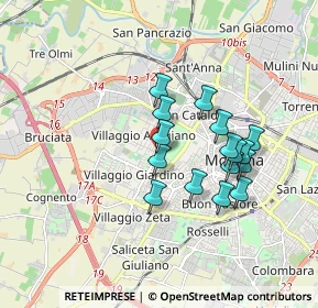 Mappa Via Pitagora, 41126 Modena MO, Italia (1.5)