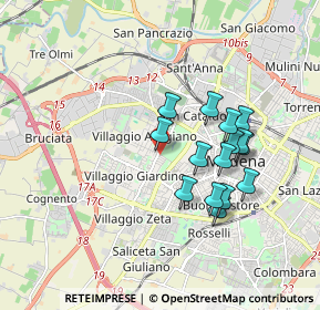 Mappa Via Pitagora, 41126 Modena MO, Italia (1.57467)